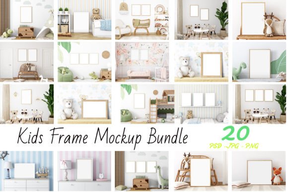 Download Frame Mockup Bundle Kids - 30 - Premium Resources